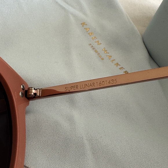 Karen Walker Pink Sunglasses Super lunar round monochromatic sunglasses main image 9